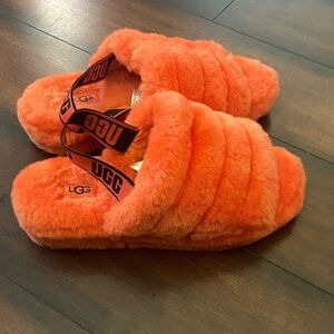 Ugg Fluff Yeah Slide in Orange